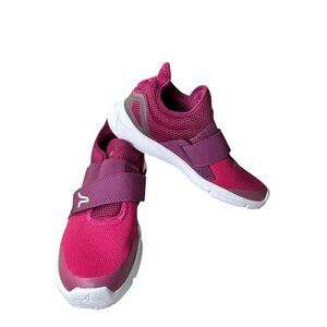 NewFeel Decathlon Sneakers Womens Soft 180 Strap Sz 9 Purple Pink Walking